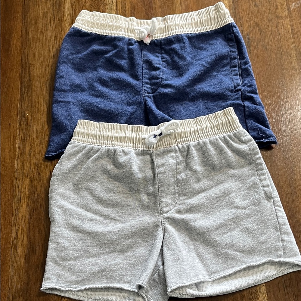 Kids' Blue and Gray Shorts Set